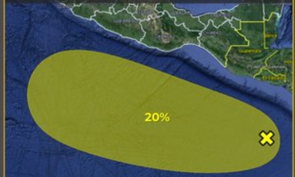 El SMN y Conagua mantienen vigilando una zona de Baja Presión sobre el Océano Pacífico, que tiene probabilidad de formar un Ciclón Tropical