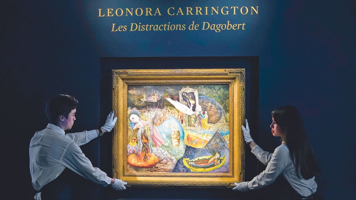 Las distracciones de Dagoberto, obra de Leonora Carrington, entró en el panteón de las mujeres artistas más cotizadas, con su venta por 28.4 millones de dólaresLas distracciones de Dagoberto, obra de Leonora Carrington, entró en el panteón de las mujeres artistas más cotizadas, con su venta por 28.4 millones de dólares