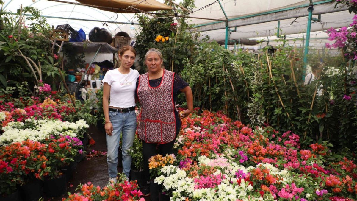 Ganancia. Mujeres dedicadas al sector floricultor que viven en la alcaldía Xochimilco, informaron que este año la producción fue muy buena.