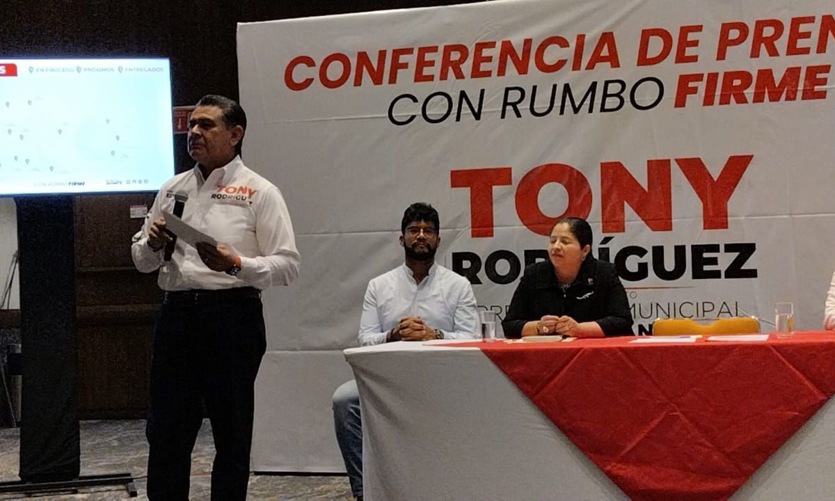 Alternativa. El candidato Antonio Rodríguez planteó la urgencia de solucionar la escasez de agua en Tlalnepantla.