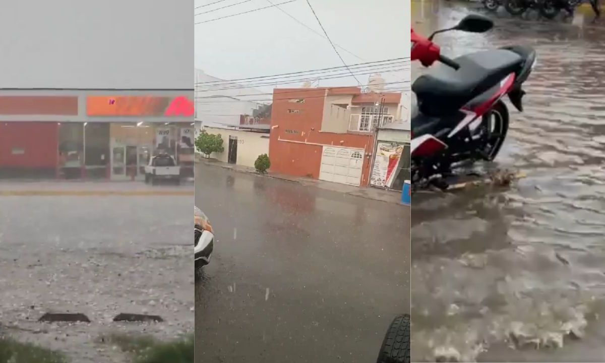 Lluvia con granizo azota a varios estados en México