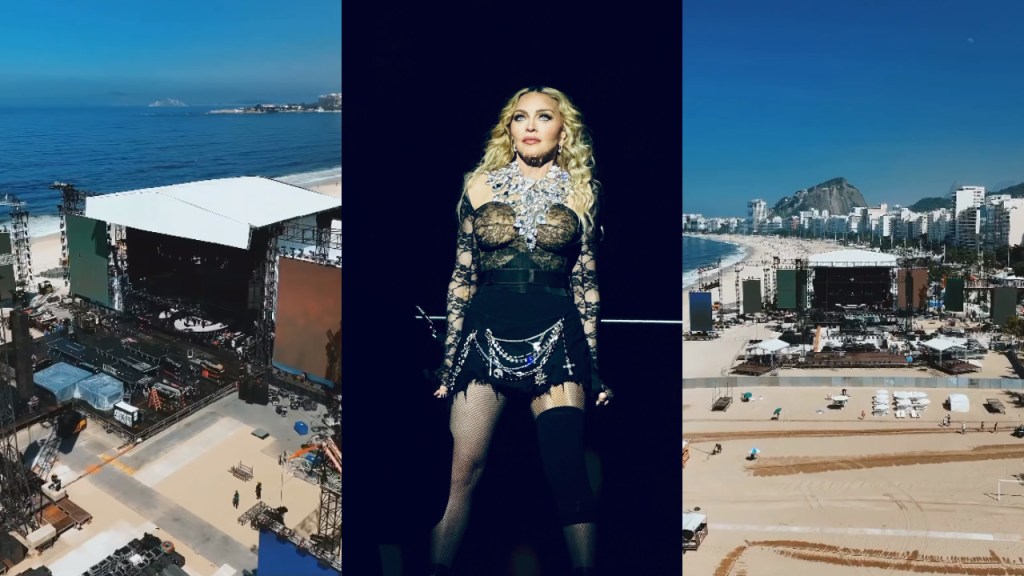Brasil se alista para concierto de Madonna; así va el montaje del escenario