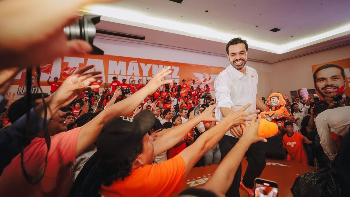 Máynez presume que ya está en segundo lugar de las preferencias electorales