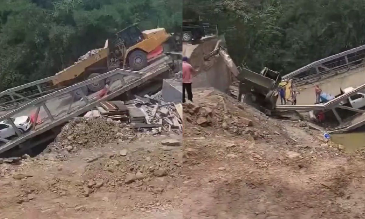 Colapsa puente vehicular en construcción en San Luis Potosí; reportan 3 heridos