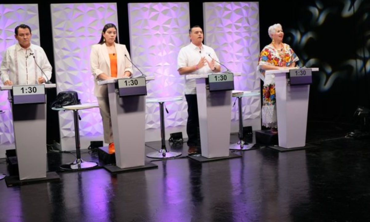 Debate gubernamental en Yucatán: Candidatos exponen propuestas y se enfrentan