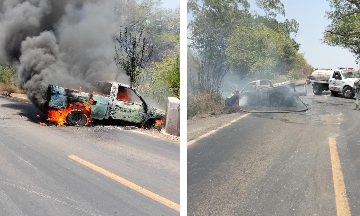 La tarde de este sábado se reportaron bloqueos y quema de vehículos en cuatro puntos del municipio de Buenavista, en el estado de Michoacán