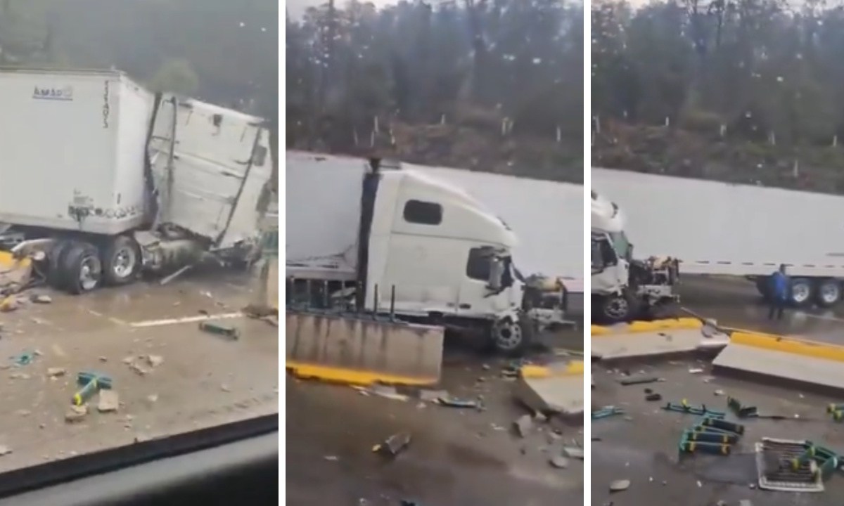 Un fuerte choque se registró la tarde de este miércoles 15 de mayo en la autopista México-Puebla, el cual ha creado caos vial