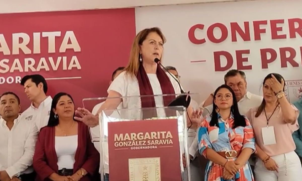 La candidata a la Gubernatura del Estado de Morelos, Margarita González Saravia, presentó su estrategia de gobierno "Plan Morelos"