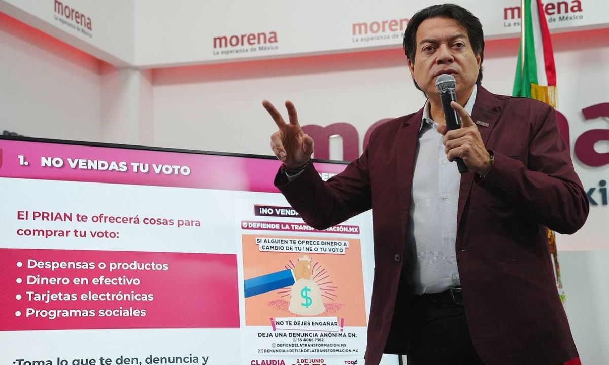 A 11 días de las elecciones del 2 de junio, Mario Delgado, dirigente nacional de Morena, presentó la plataforma “#DefiendeLaTransformación”