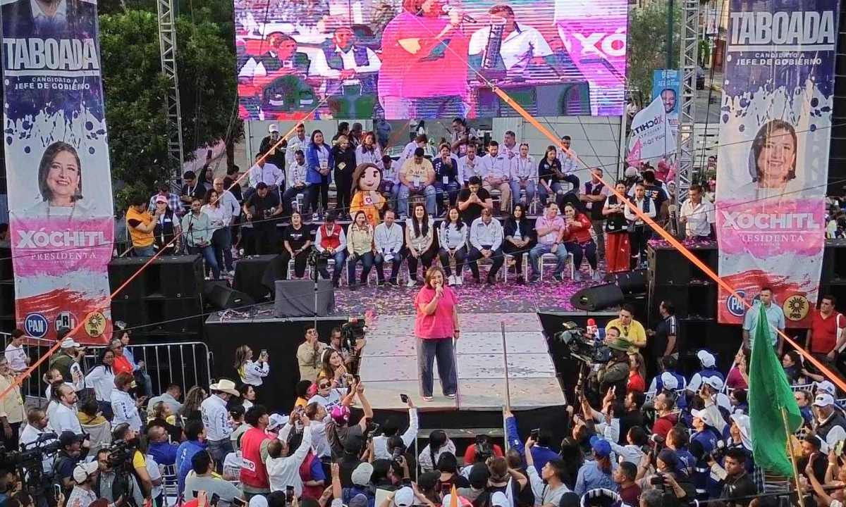 Xóchitl Gálvez, candidata presidencial de Fuerza y Corazón por México, aseguró que sus eventos cumplen con las normas de Protección Civil.